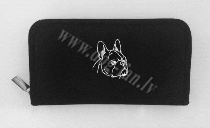 wallet_french bulldog head